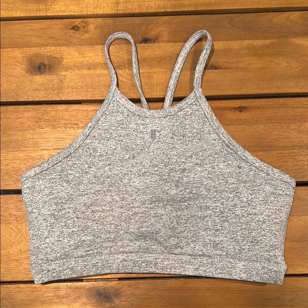 Nobull Gray Strappy Sports Bra